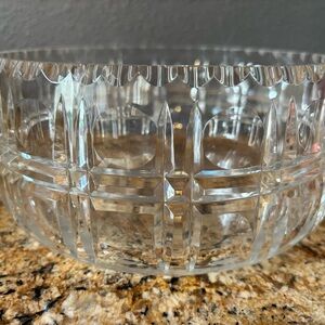 Dresden vintage collectible hand cut crystal bowl